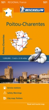 Image for Poitou-Charentes - Michelin Regional Map 521