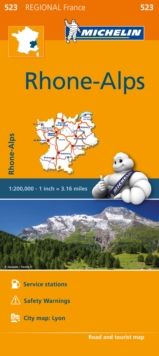 Image for Rhone-Alps - Michelin Regional Map 523 : Map