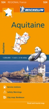 Image for Aquitaine - Michelin Regional Map 524 : Map