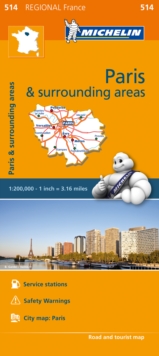 Image for Ile-de-France - Michelin Regional Map 514 : Map