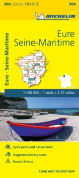 Eure, Seine-Maritime – Michelin Local Map 304: Map