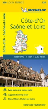 Cote-d’Or, Saone-et-Loire – Michelin Local Map 320: Map