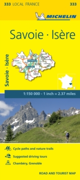 Isere, Savoie – Michelin Local Map 333: Map