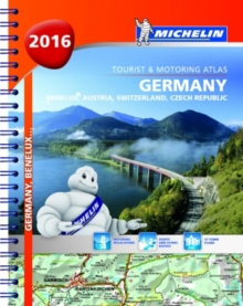 Image for Michelin Maps : Michelin Motoring Atlas Germany Benelux Austria 2016 (A4) Spiralb