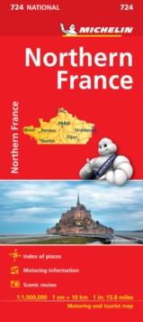 Image for Northern France - Michelin National Map 724 : Map