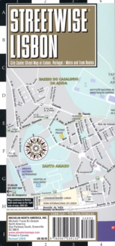 Streetwise Lisbon Map - Laminated City Center Street Map of Lisbon, Portugal