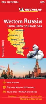 Western Russia – Michelin National Map 805: Map