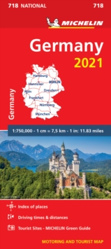 Image for Germany 2021 - Michelin National Map 718