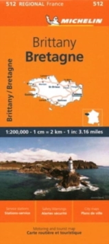 Image for Brittany - Michelin Regional Map 512