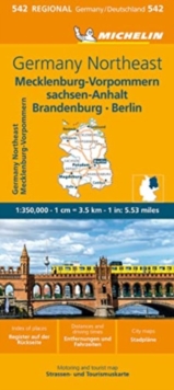 Germany Northeast – Michelin Regional Map 542