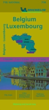 Belgium & Luxembourg – Michelin National Map 716