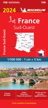 Image for Southwestern France 2024 - Michelin National Map 708