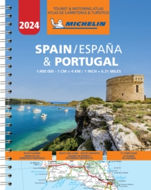 Image for Spain & Portugal 2024 - Tourist and Motoring Atlas (A4-Spiral) : Map
