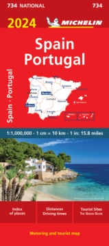 Image for Spain & Portugal 2024 - Michelin National Map 734 : Map