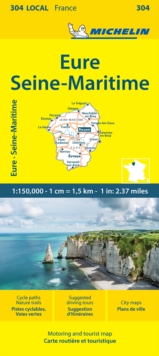 Eure  Seine-Maritime – Michelin Local Map 304: Map