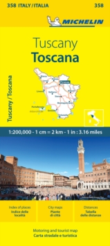 Image for Toscana - Michelin Local Map 358 : Map