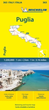 Image for Puglia - Michelin Local Map 363 : Map