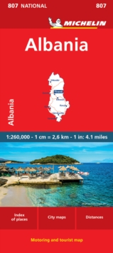 Albania – Michelin National Map 807