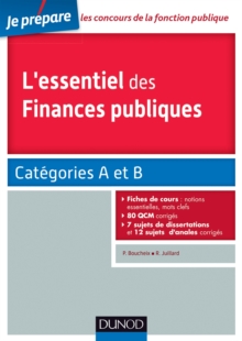 Image for L'essentiel Des Finances Publiques: Categories A Et B