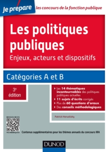 Image for Les Politiques Publiques - 3E Ed: Categories A Et B