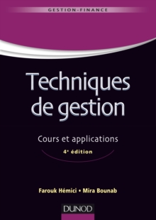 Image for Techniques De Gestion - 4E Ed: Cours Et Applications