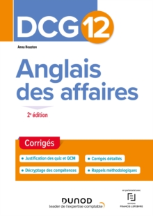 Image for DCG 12 - Anglais Des Affaires - Corriges - 2E Ed