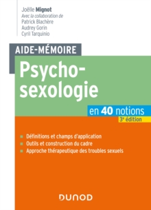 Image for Aide-Memoire - Psychosexologie - 3E Ed: En 40 Notions