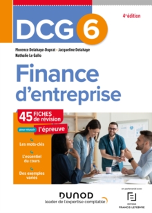 Image for DCG 6 - Finance d'entreprise - Fiches - 4e ed.