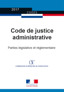 Image for Code De Justice Administrative: Parties Legislative Et Reglementaire - N(deg)20052
