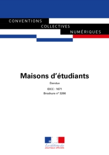 Image for Maisons D'etudiants - Convention Collective Etendue - IDCC 1671 - 6E Edition
