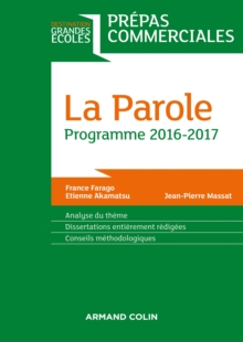 Image for La Parole - Prepas Commerciales - Programme 2016-2017