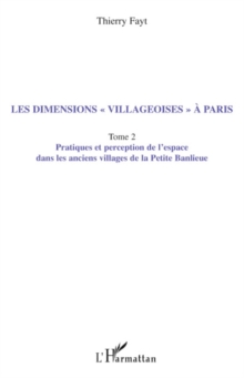 Image for Les dimensions villageoises A paris - tome 2 - pratiques e.