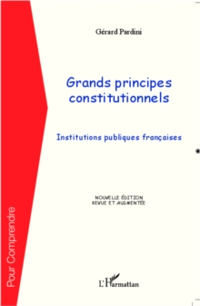 Image for Grands principes constitutionnels.