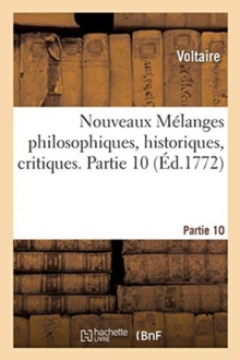 Image for Nouveaux M?langes Philosophiques, Historiques, Critiques. Partie 10