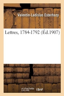 Image for Lettres, 1784-1792