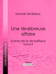 Image for Une Tenebreuse Affaire: Scenes De La Vie Politique - Tome Ii