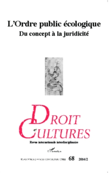 Image for L'Ordre public ecologique: Du concept a la juridicite