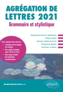 Image for Grammaire et stylistique - Agregation de lettres 2021