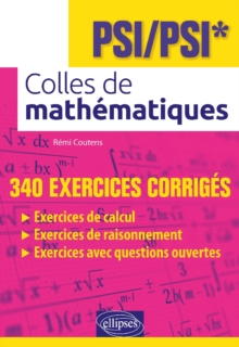 Image for Colles de mathematiques - PSI/PSI*