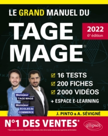Image for Le Grand Manuel du TAGE MAGE - N(deg)1 DES VENTES - Edition 2022
