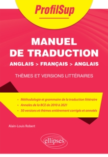 Image for Manuel de traduction - Anglais &gt; francais &gt; anglais: Themes et versions litteraires