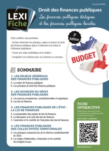 Image for Droit des finances publiques (2e edition): Les finances publiques etatiques et les finances publiques locales
