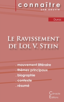 Image for Fiche de lecture Le Ravissement de Lol V. Stein de Marguerite Duras (Analyse litteraire de reference et resume complet)
