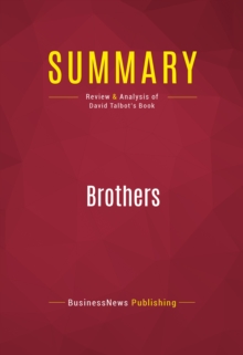Image for Summary of Brothers: The Hidden History of the Kennedy Years - David Talbot