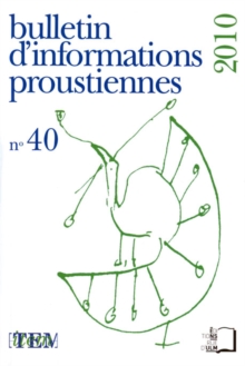 Image for Bulletin d'information proustienne n(deg) 40