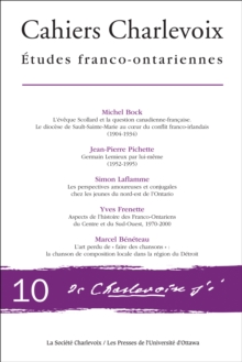 Image for Cahiers Charlevoix 10: Etudes franco-ontariennes