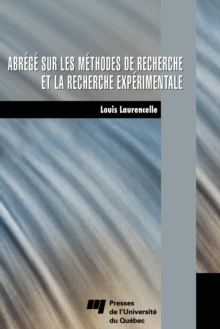 Image for Abrege Sur Les Methodes De Recherche Et La Recherche Experimentale