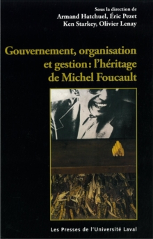 Image for Gouvernement, organisation et gestion: L'heritage de Michel Foucault