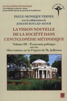 Image for Vision nouvelle de la societe dans L'Encyclopedie methodique