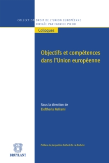 Image for Objectifs Et Competences Dans L'union Europeenne
